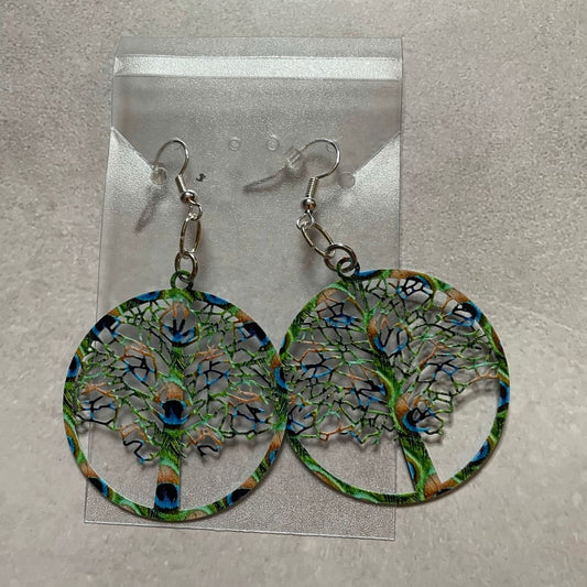 COLORFUL TREE OF LIFE EARRINGS