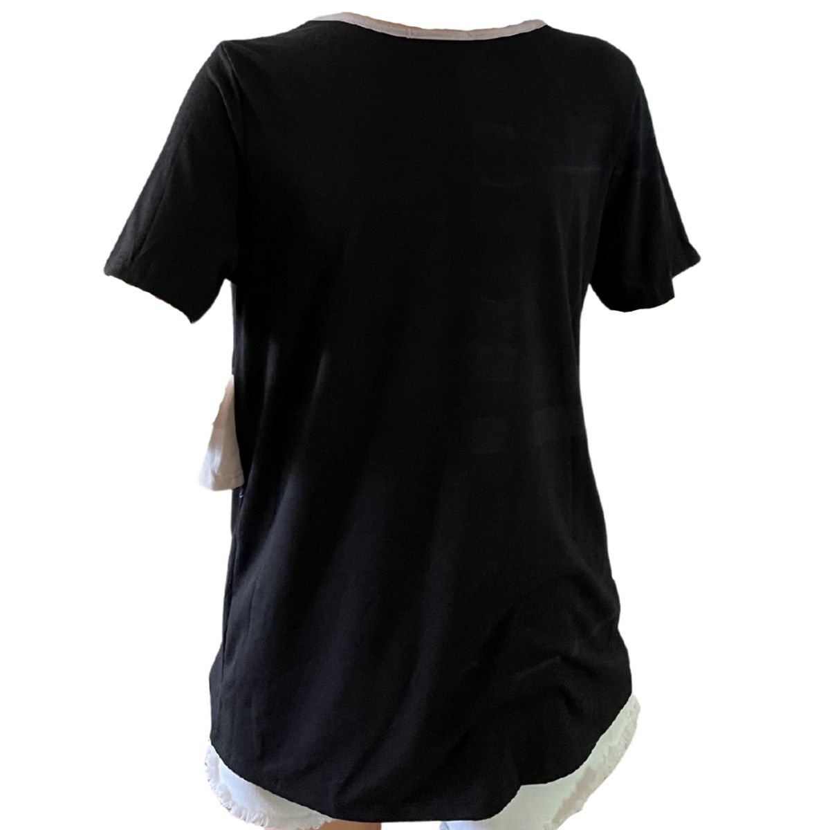 TUNIC TOP WITH RUFFLE DETAIL